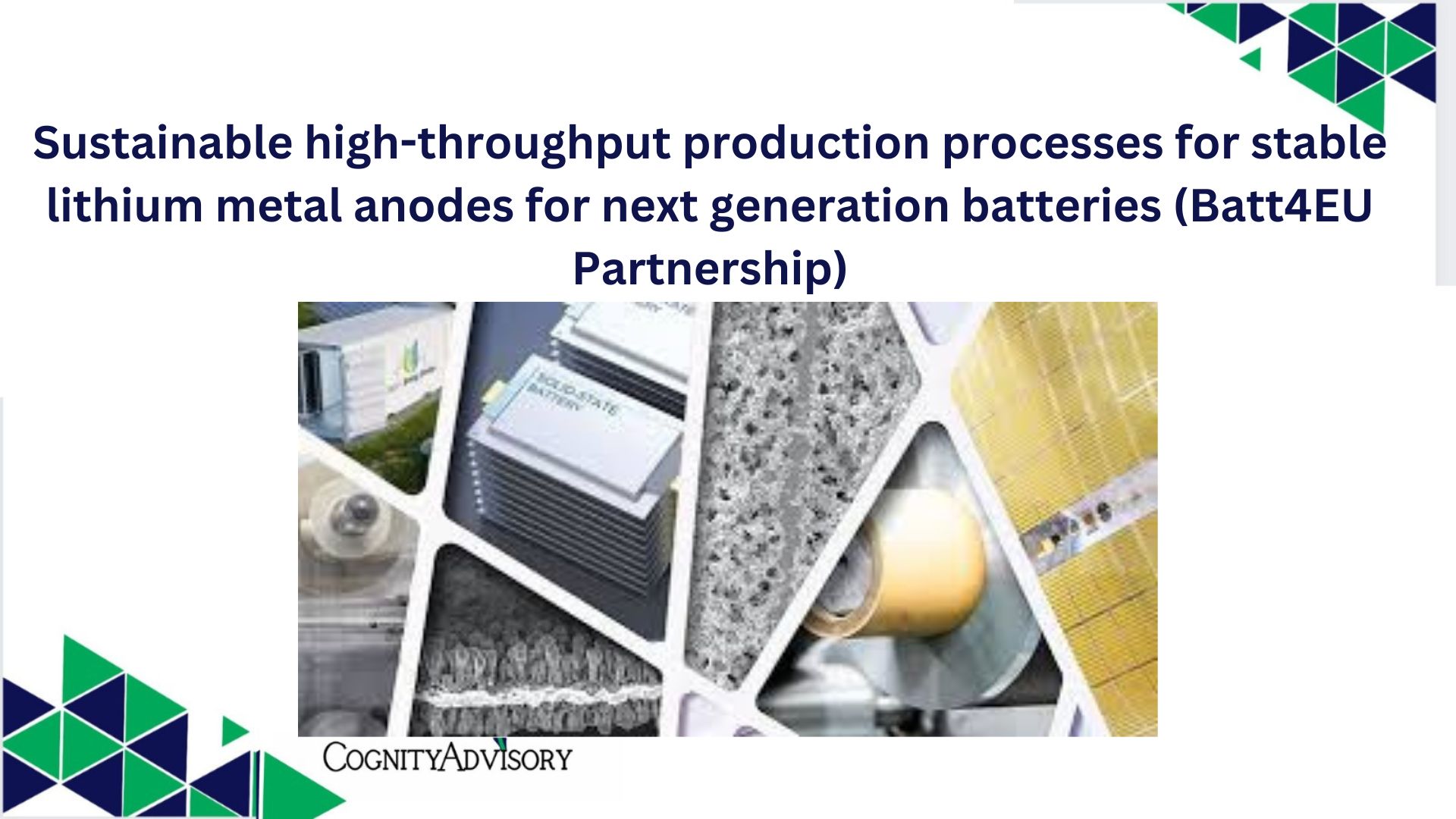 Sustainable High-throughput Production Processes For Stable Lithium ...