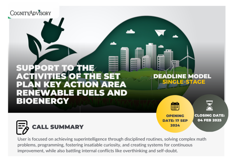 Support to the activities of the SET Plan Key Action area Renewable fuels and bioenergy