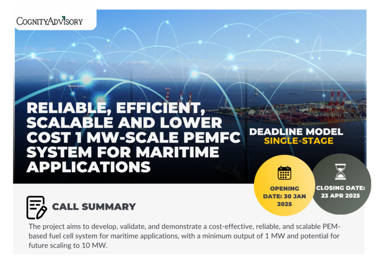 Reliable, efficient, scalable and lower cost 1 MW-scale PEMFC system for maritime applications