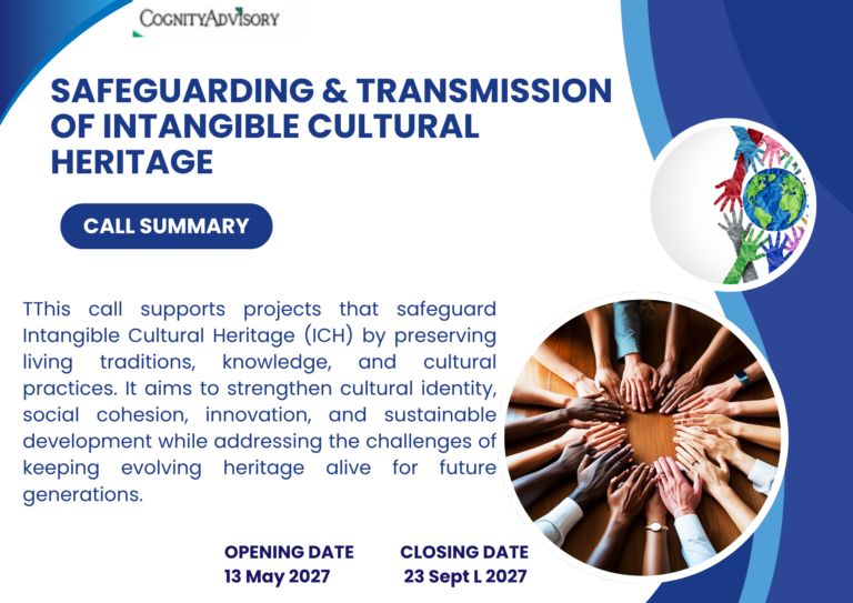 Safeguarding & transmission of intangible cultural heritage